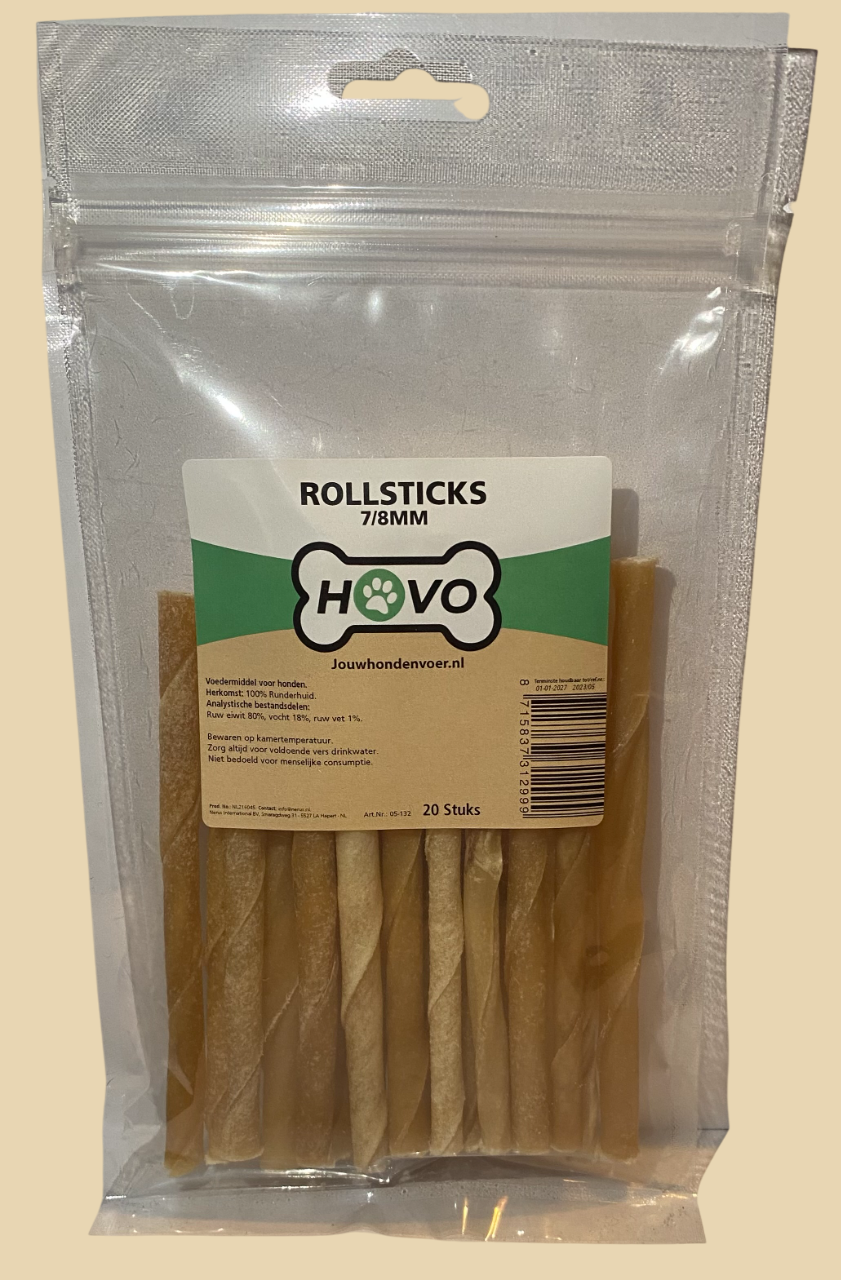 Hovo Rollsticks 7-8mm 20 stuks
